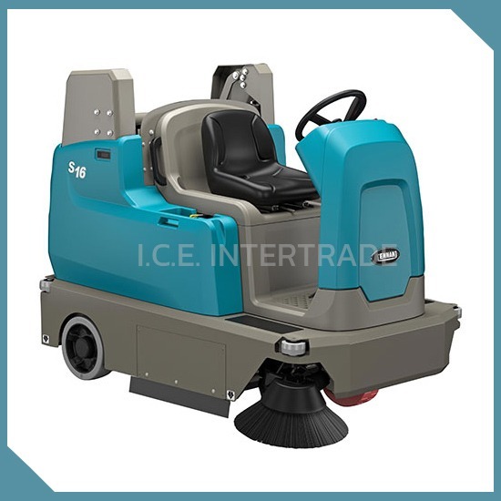 I C E Intertrade Co Ltd - Battery-Powered Compact Ride-On Sweeper S16